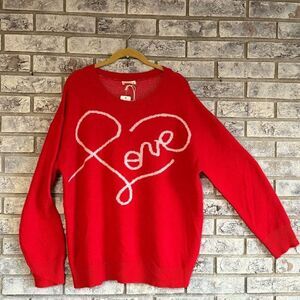 Love Graphic Sweater by AndTheWhy M/L